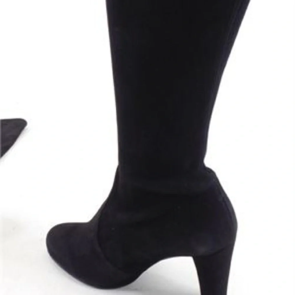 Stuart Weitzman Highland Black Suede Over-the-Knee Boots Women’s Size 8.5 - Picture 9 of 11